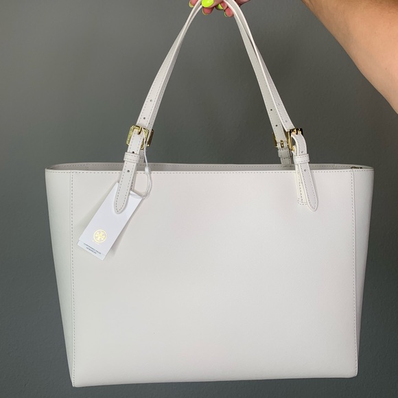 Tory Burch Large Emerson Buckle Leather Tote - Picture 7 of 8